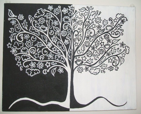 Древо познания добра и зла раскраска