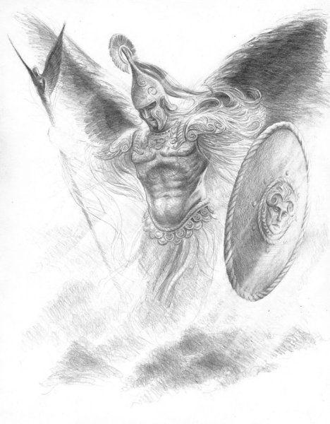 Святой Архистратиг Михаил зарисовка