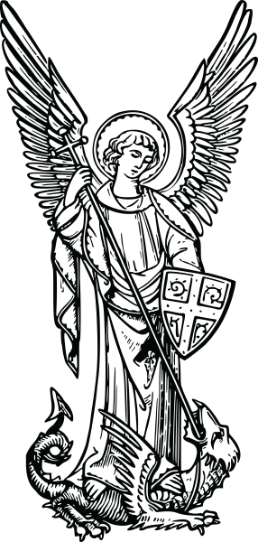 Тату воин Архангел Михаил