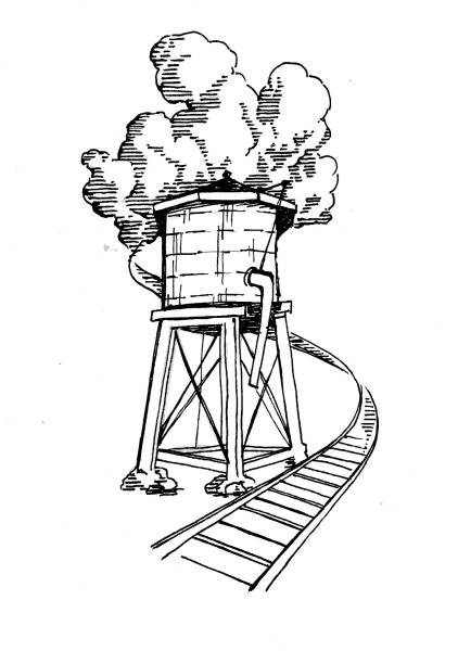 Водонапорная башня раскраска