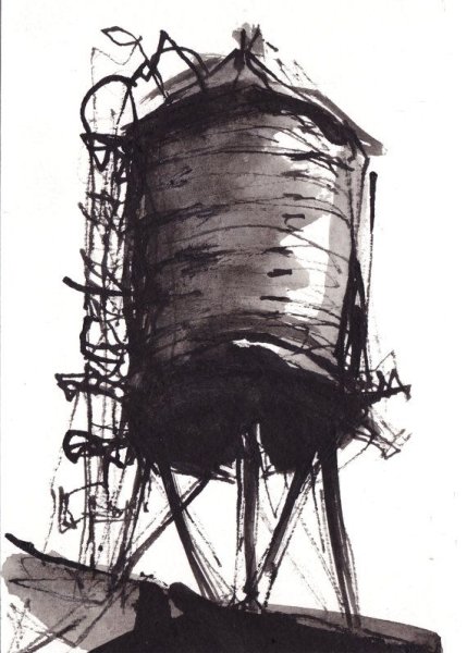 Водонапорная башня Владимир рисунок