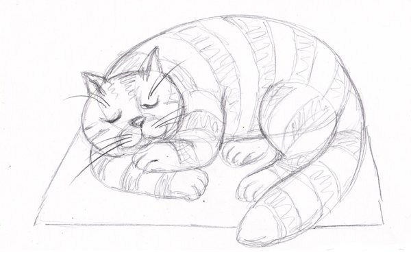 Кот рисунок