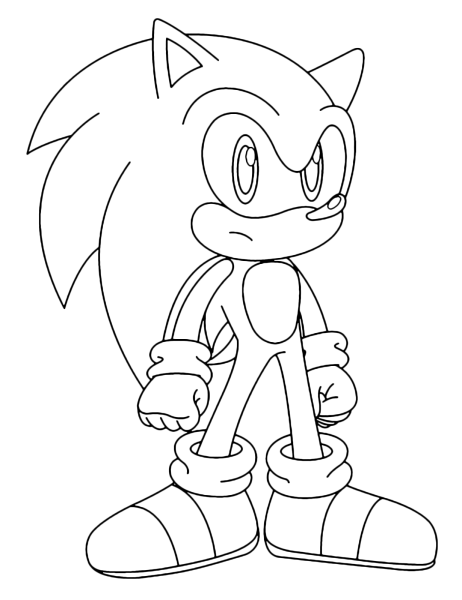 Darkspine Sonic раскраска