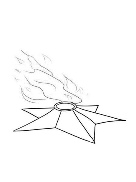 Вечный огонь рисование поэтапность