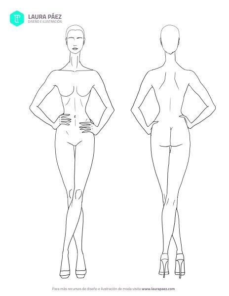 Модели для рисования одежды