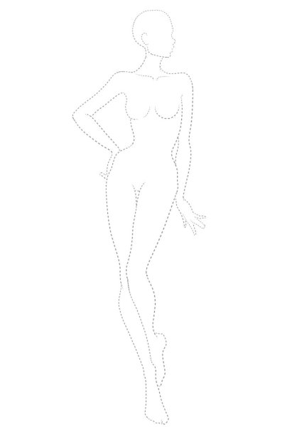 Контур тела человека