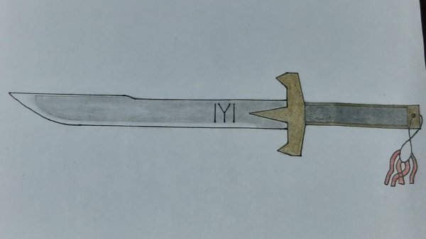 Рисование катаны