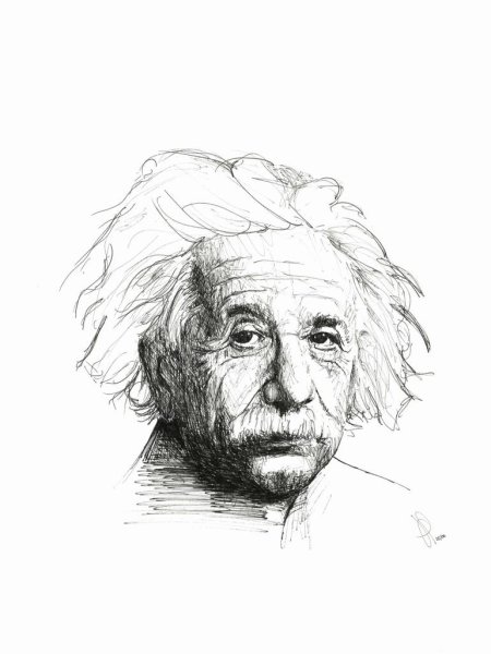 Альберт Эйнштейн скетч