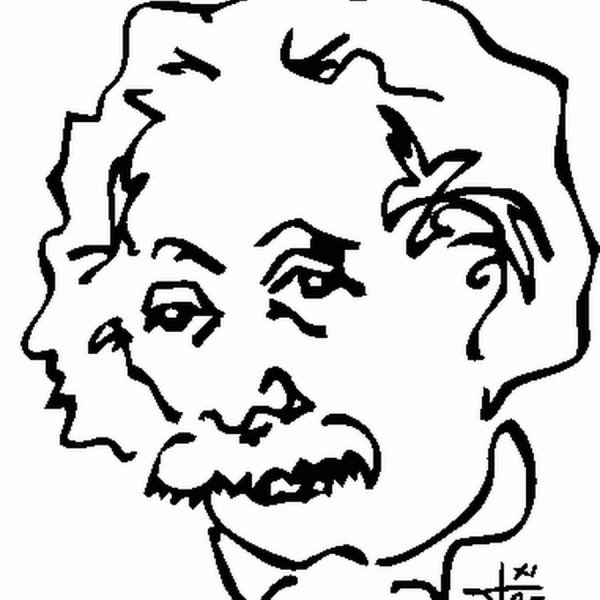 Эйнштейн раскраска