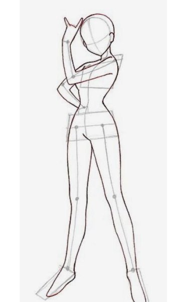 Макет человека для рисования одежды