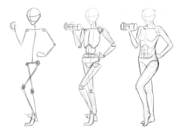 Позы моделей для рисования