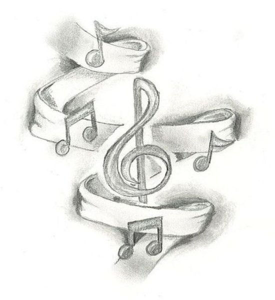 Скрипичный ключ раскраска