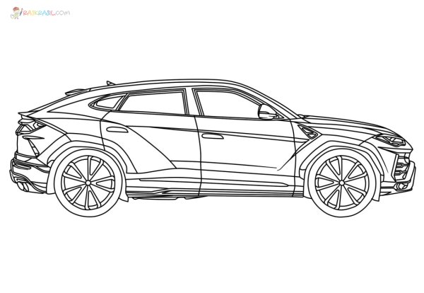 Раскраска Ламборджини Урус