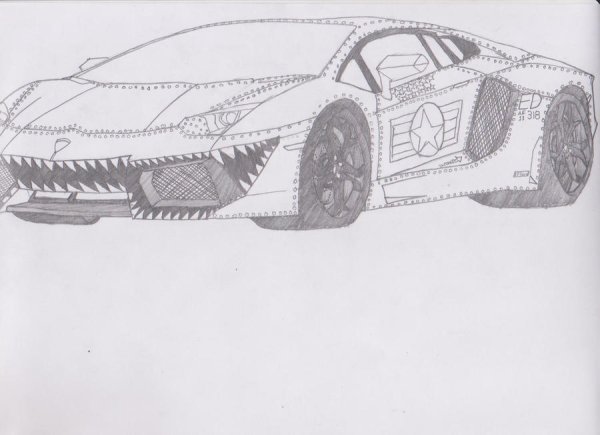 Рисунок машины Урус