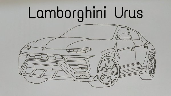 Ламбо Урус скетч