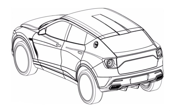 Ламборгини Урус карандашом