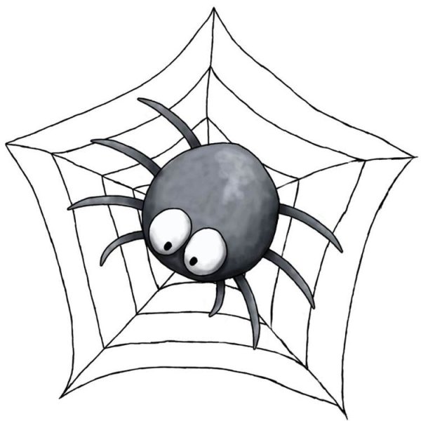 Прядущий Мизгирь паук тату