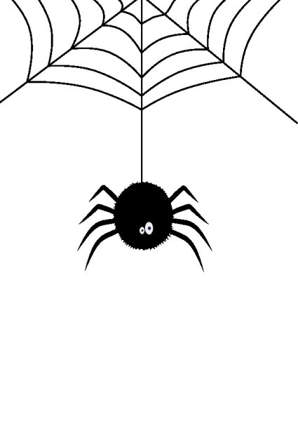 Поэтапное рисование паутины