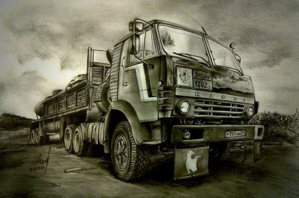 КАМАЗ рисунок