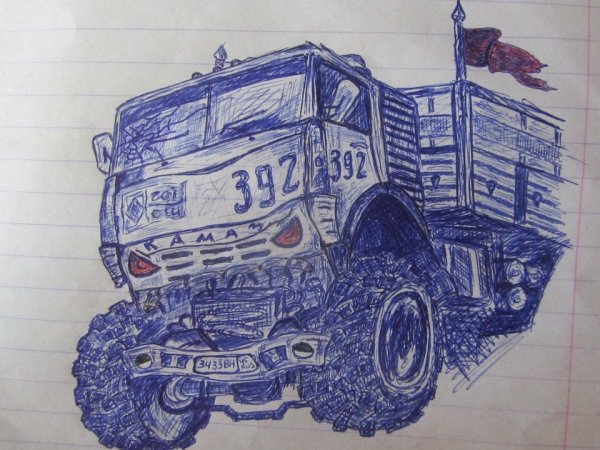 Рисовать прицеп грузовик