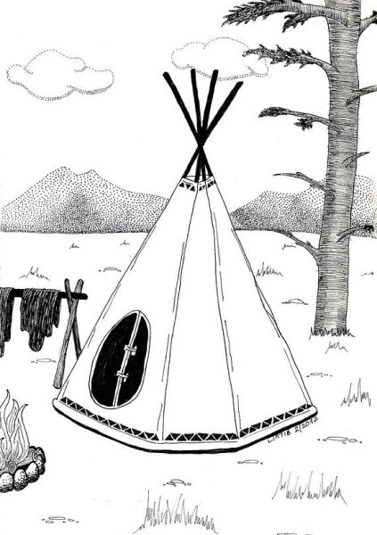 Вигвам набросок