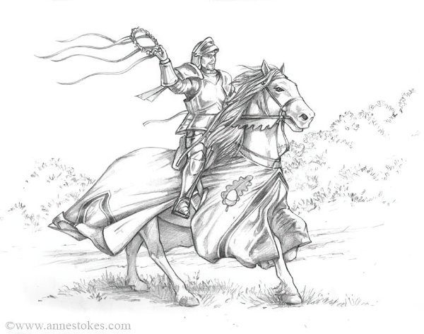 Раскраска рыцарь для детей