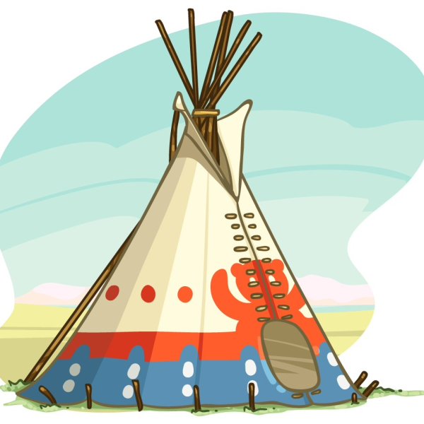 Вигвам индейцы для детей