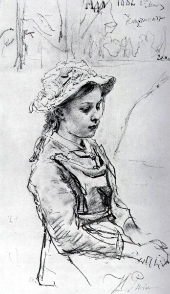 Репин Наброски портрет