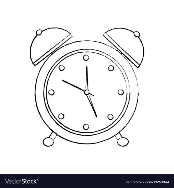 Часы черно белые