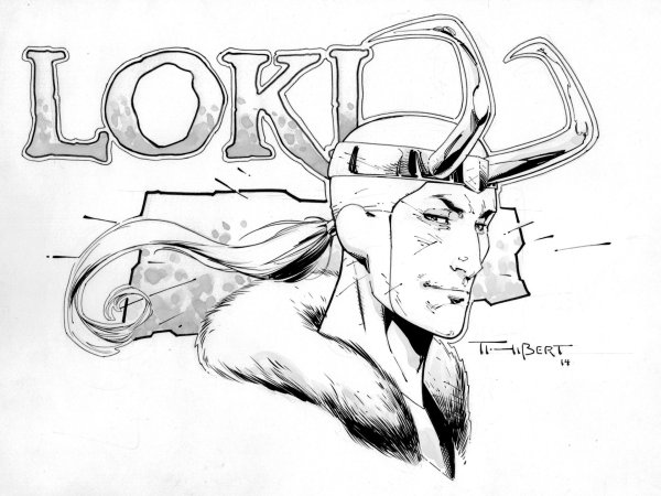 Локи Марвел рисунок