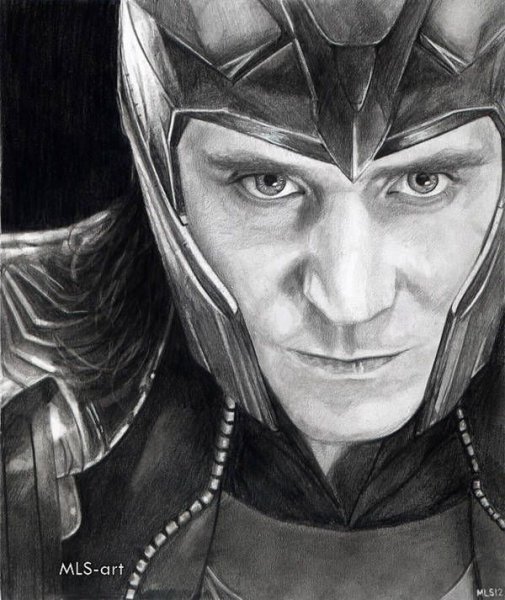 Скетч Локи Лафейсон
