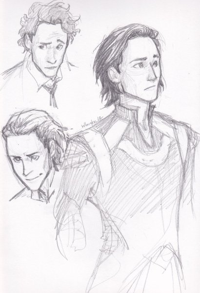 Локи Марвел рисунок