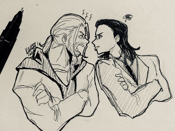 Локи Марвел для срисовки