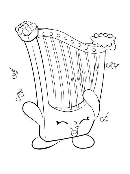 Арфа раскраска
