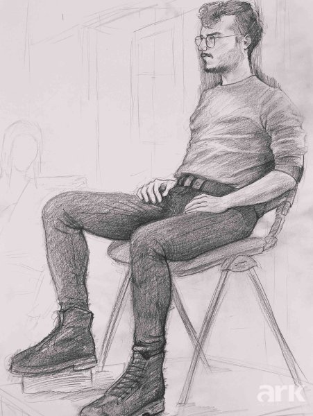 Человек карандашом