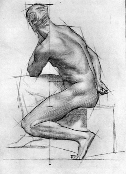 Фигура человека с натуры