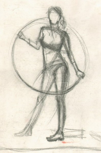 Наброски фигуры человека