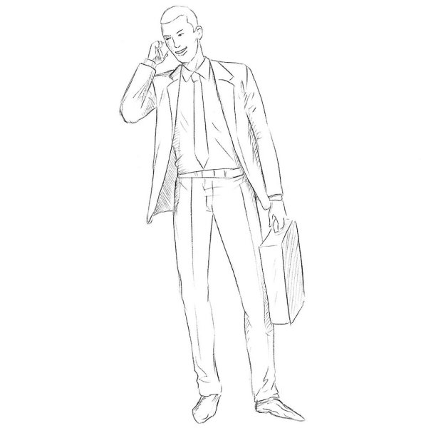 Бизнесмен раскраска