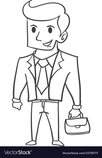 Бизнесмен рисунок