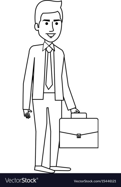 Бизнесмен нарисованный