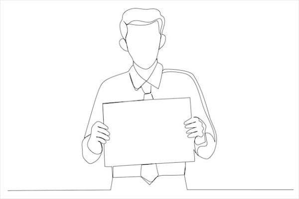 Озабоченный бизнесмен рисунок карандашом