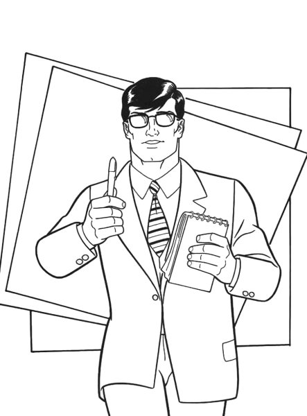 Бизнесмен раскраска