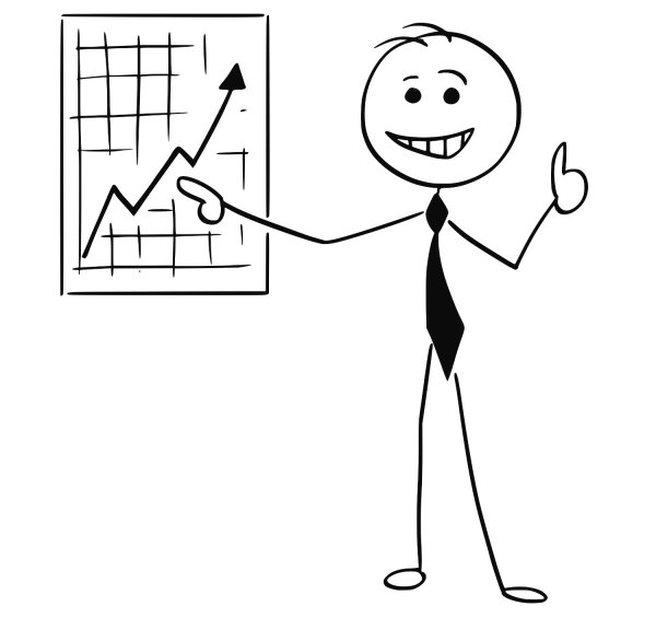 Рисунок бизнесмена лёгкий