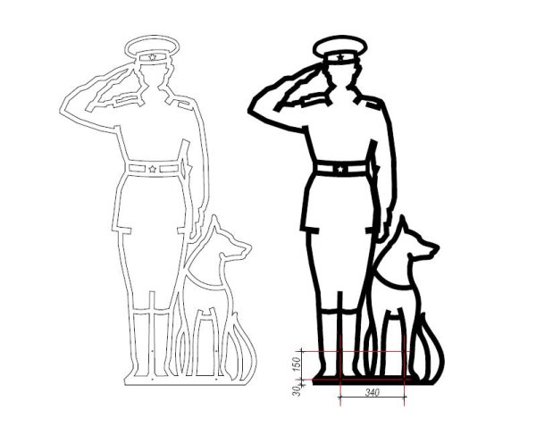 Раскраски служебные собаки