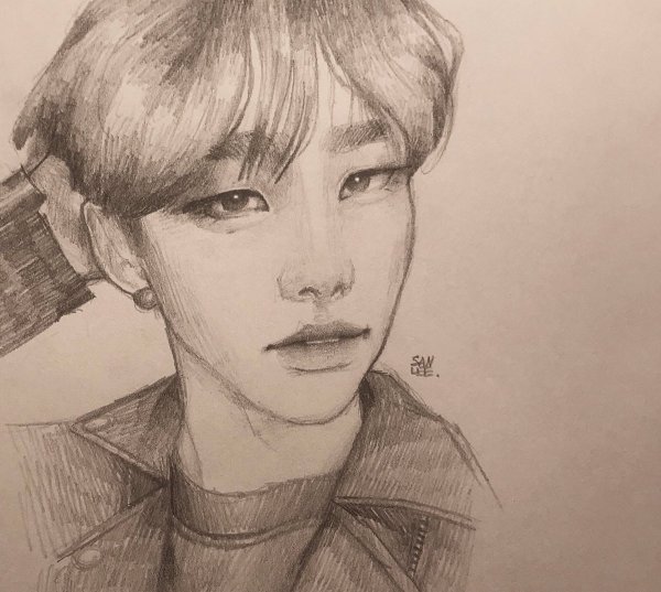 Рисунки Stray Kids Хенджин