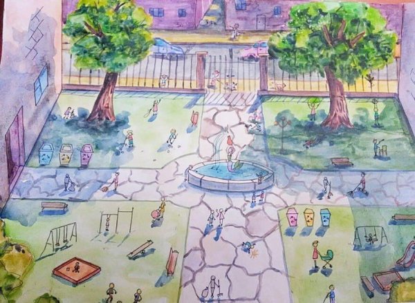 Нарисовать разрушенный дом