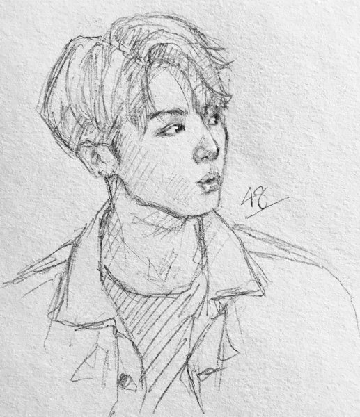 Рисунки БТС Чонгук