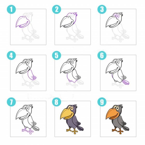 Рисование птиц