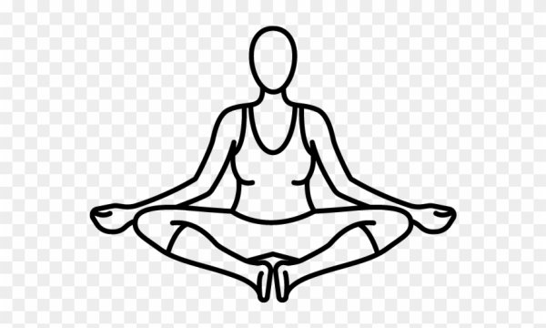 Человек в позе лотоса