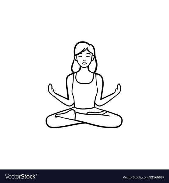 Поза лотоса рисунок